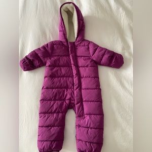 Primary Baby parka puffer suit, 0-6M